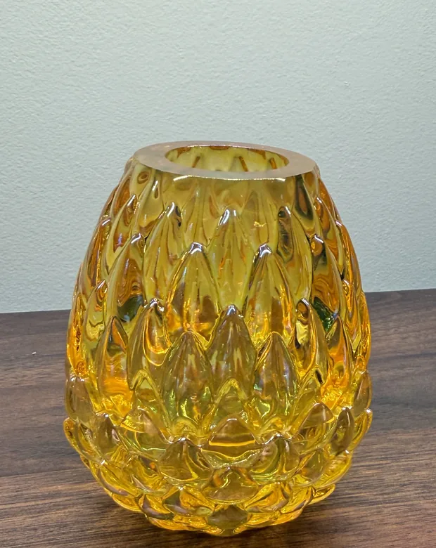 Light Element dragon egg in amber glass