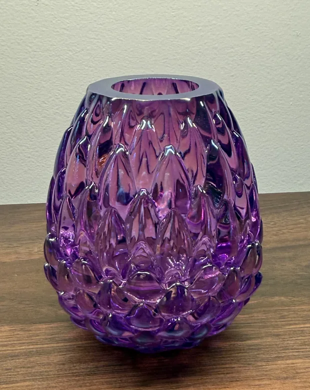 Magic Element dragon egg in purple glass